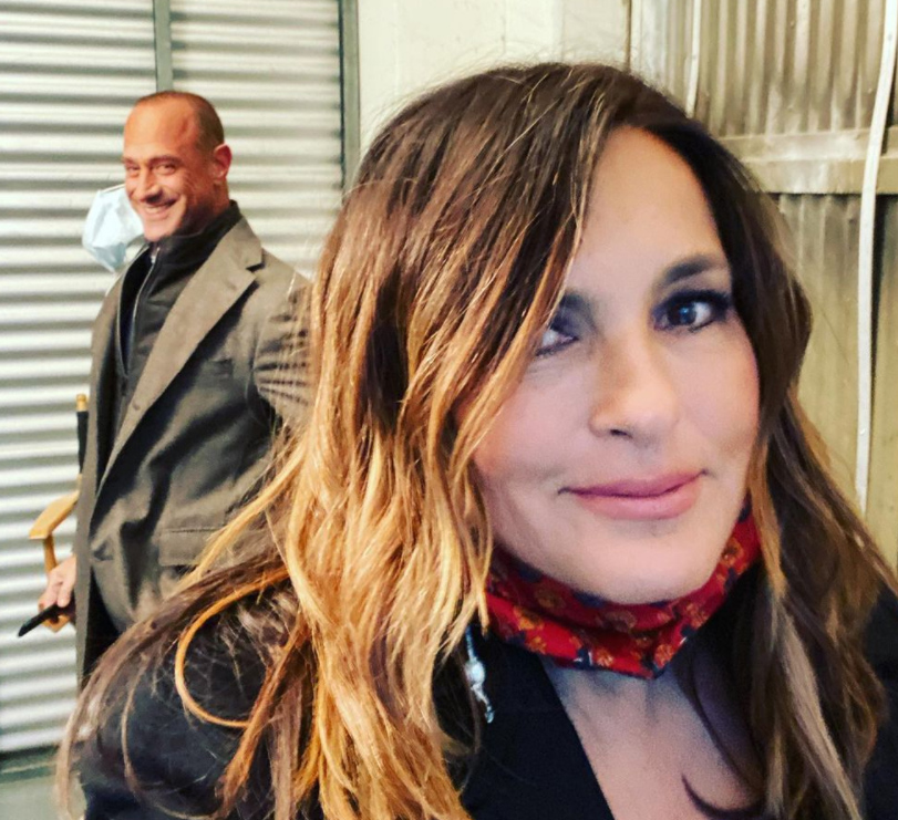 Mariska Hargitay with Christopher Meloni