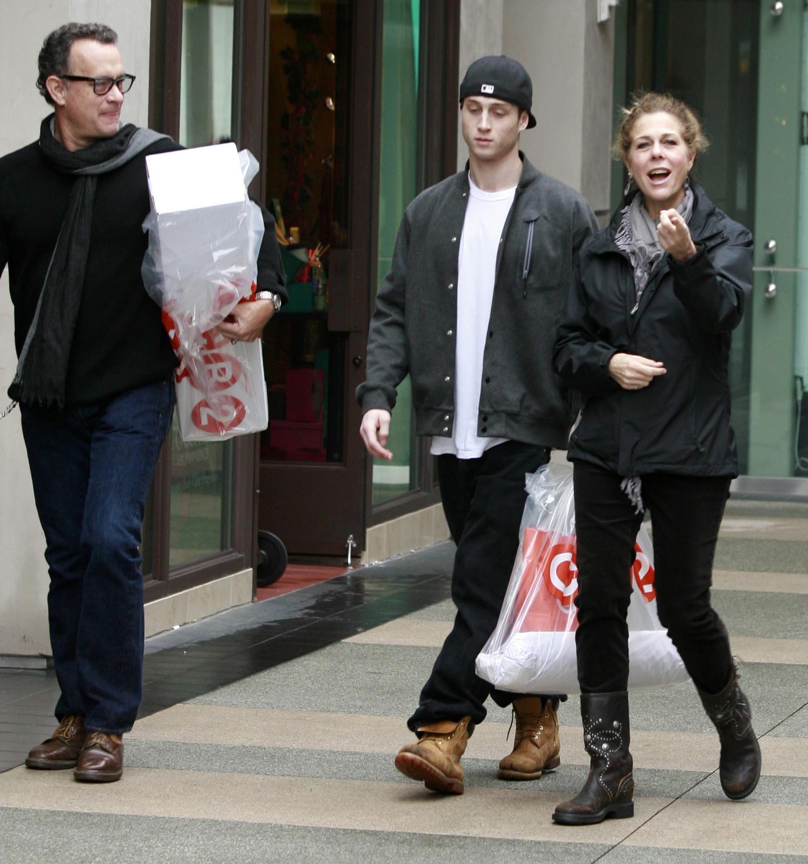 A throwback photo showing Tom Hanks, Rita Wilson and son, Chet Hanks out on a shopping date and they all look amazing.