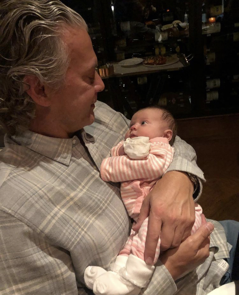 David Beador holds baby daughter.