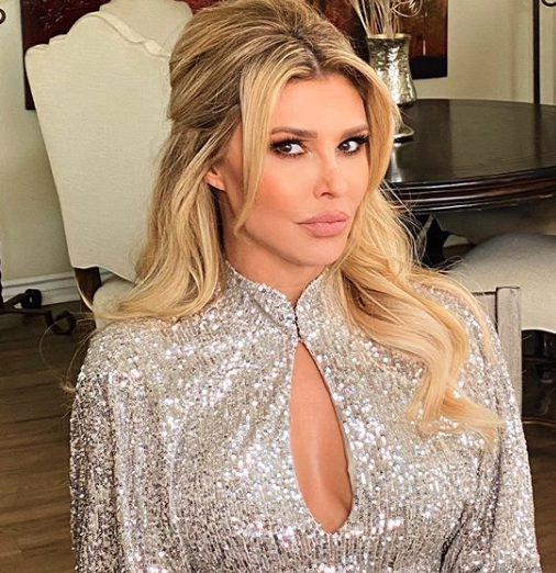 Brandi Glanville films a segment for 'RHOBH' season 10.