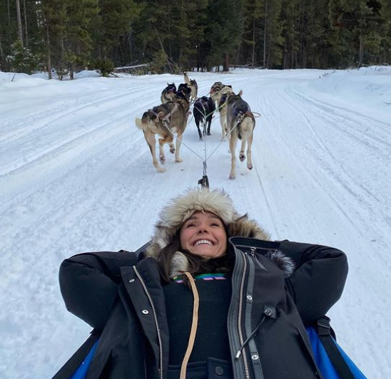 Nina Dobrev had snowy fun in Montana