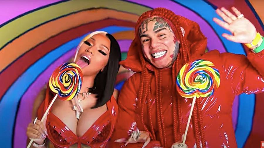 Nicki Minaj and 6ix9ine in the visuals for their 2020 chart-topping single.