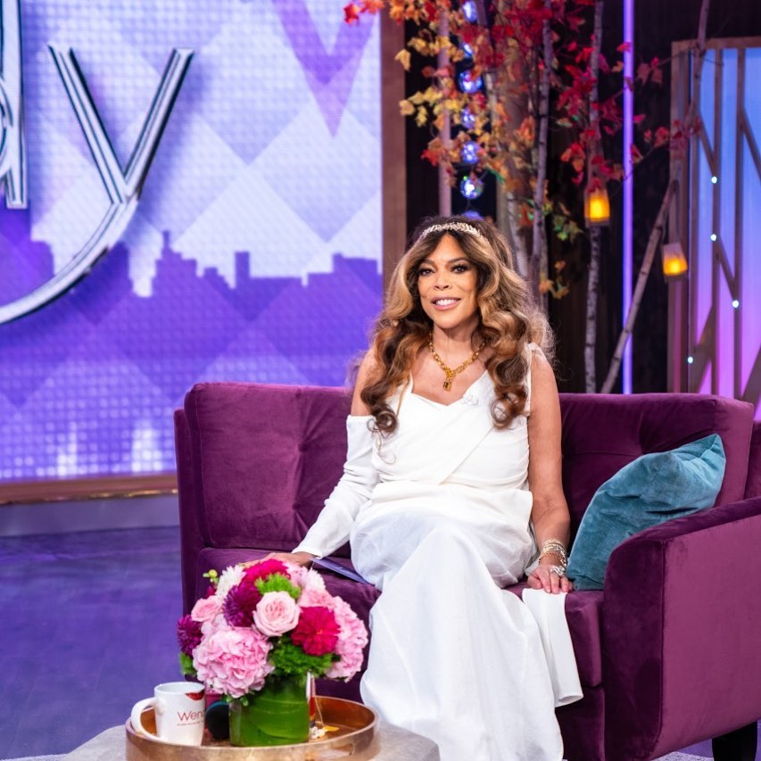 Wendy Williams dressed in an angel like outfit with a crown on Halloween and she looks incredible.