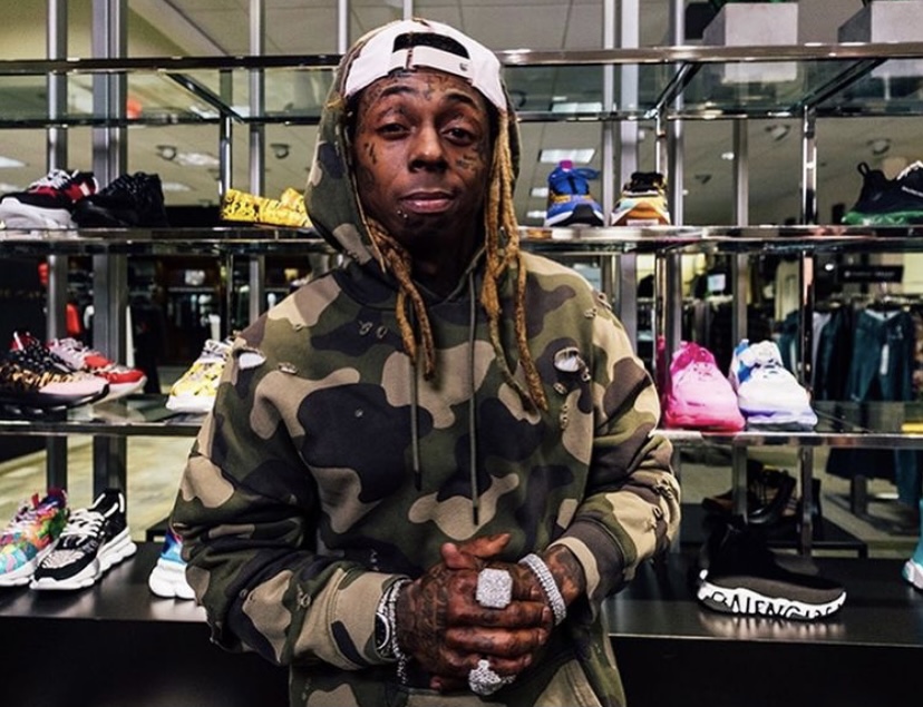 Wayne out sneaker shopping.