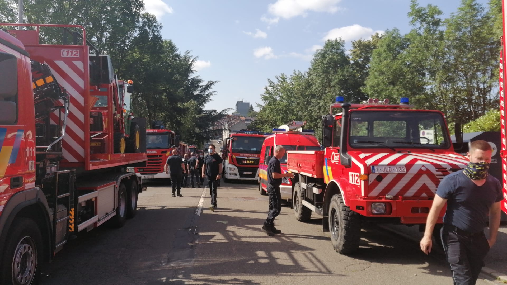 Brandweerzone Oost biedt ondersteuning in getroffen gebieden in het zuiden van het land