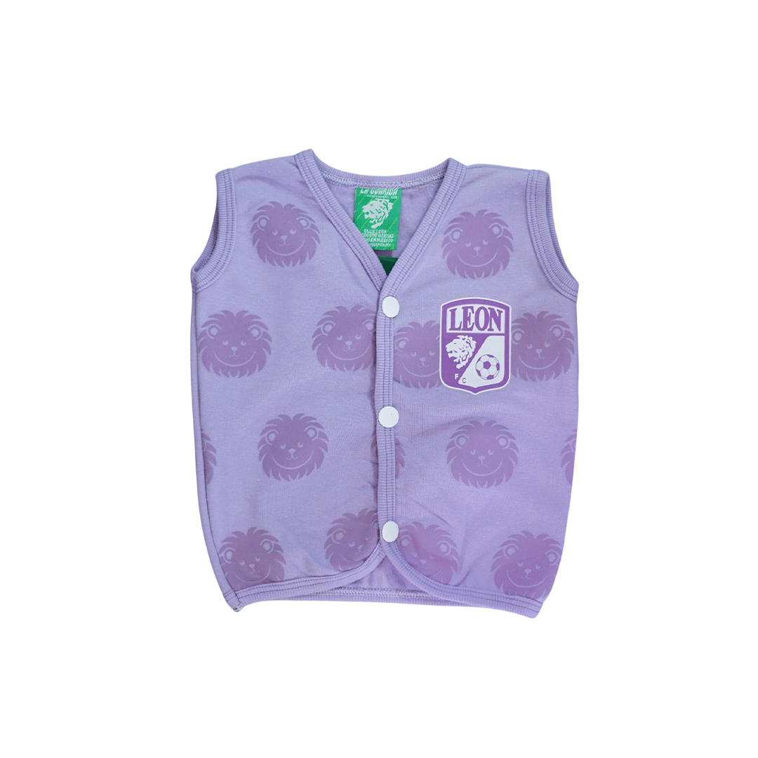 Chaleco lila bebe