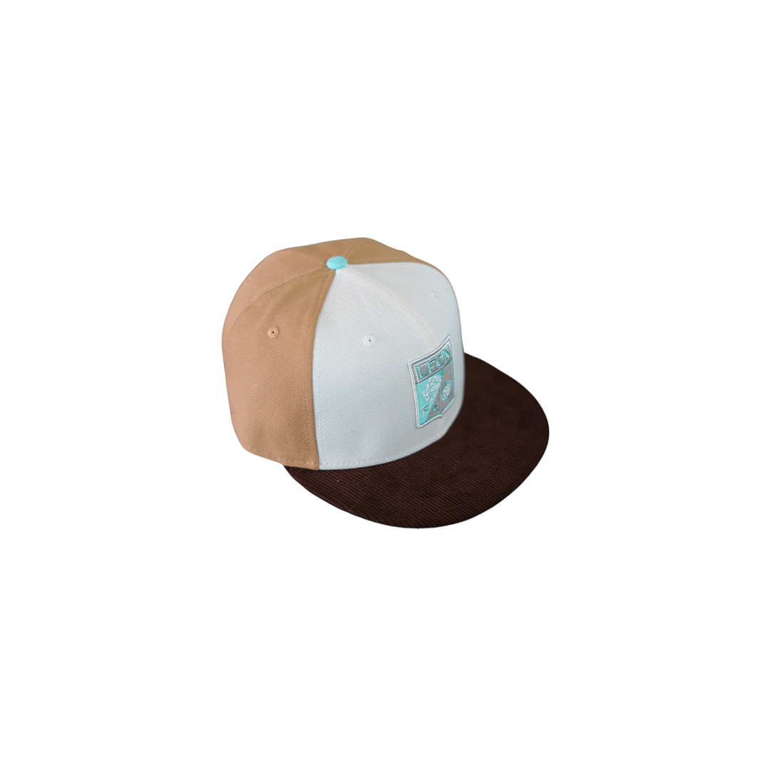 Gorra cafe/beige plana