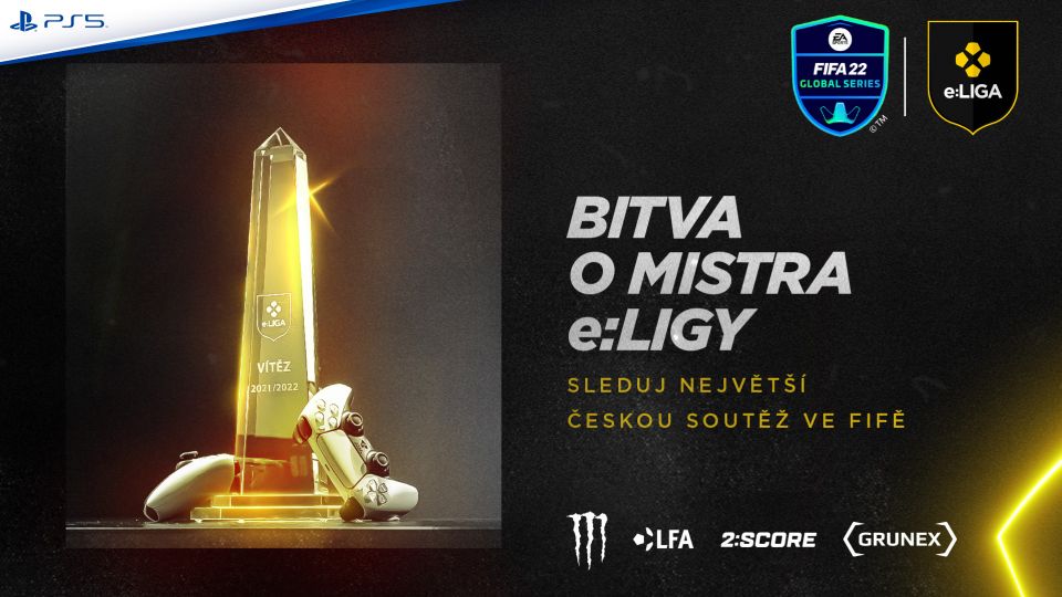 Největší česká soutěž v EA SPORTS™ FIFA 22 startuje! Do třetího ročníku e:LIGY vstoupí opět všechny ligové kluby