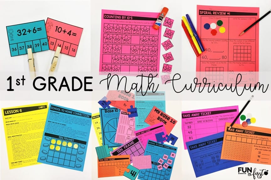 first grade math materials