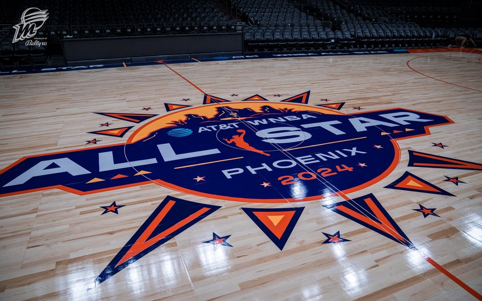 WNBA All-Star Game court design