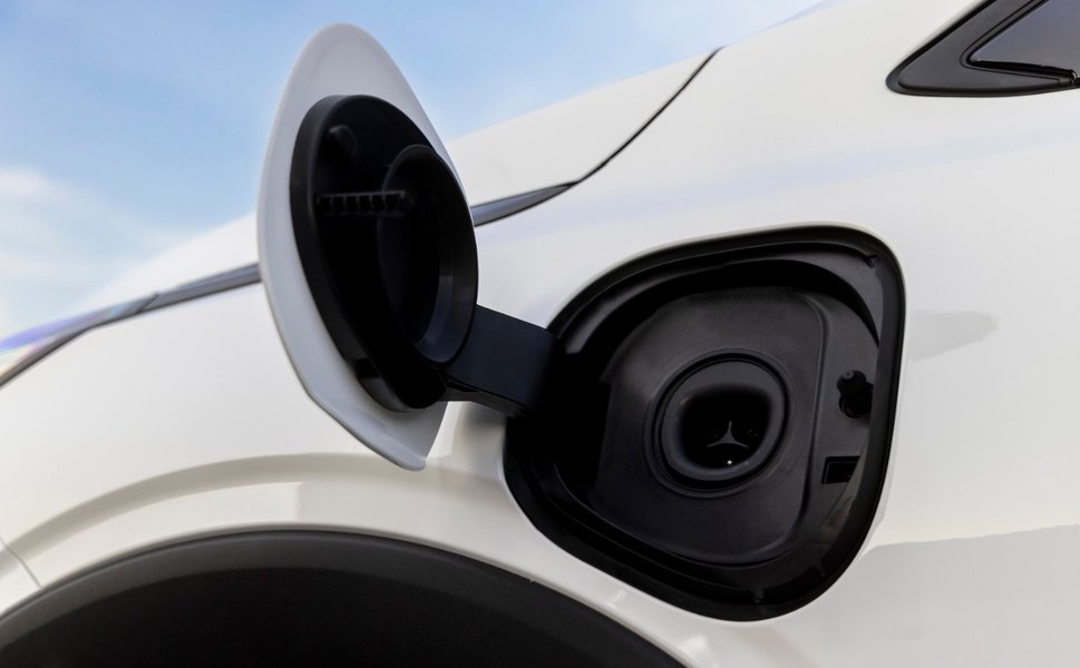 The NACS charging port on the 2026 Chevrolet Bolt EV, enabling access to Tesla's Supercharger network. The NACS charging port on the 2026 Chevrolet Bolt EV, enabling access to Tesla's Supercharger network.