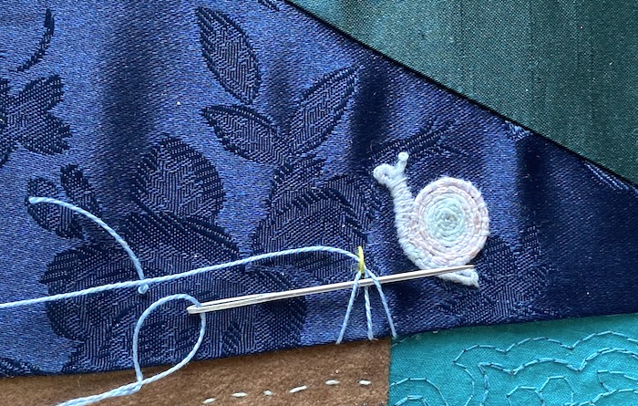 raised embroidery tools and fabric details