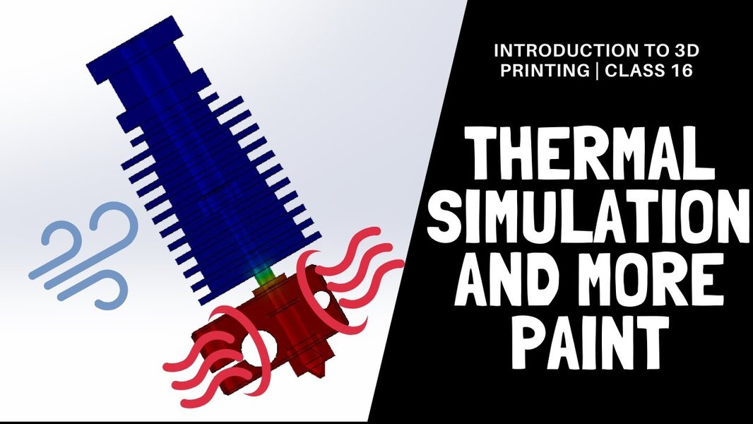 SolidWorks simulation of a 3D printed part