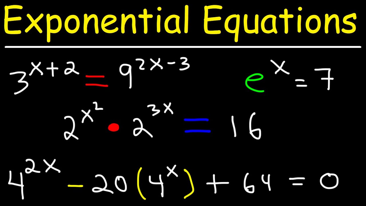 exponential equation solving