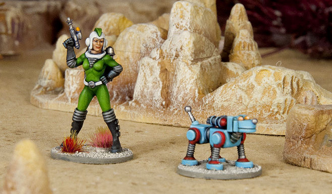 vintage sci fi figurines