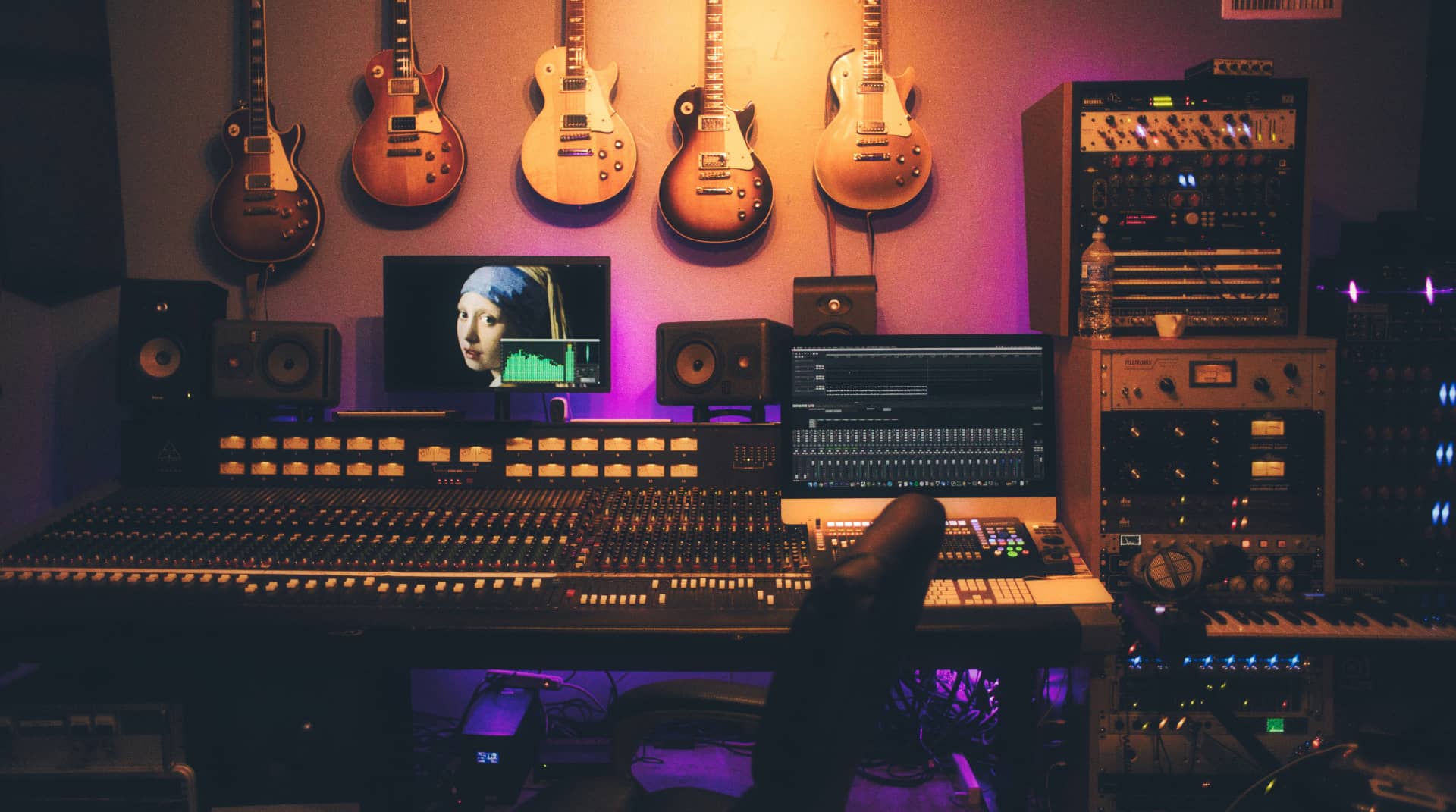 music studio equipment