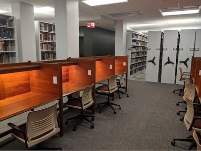 library books and study space