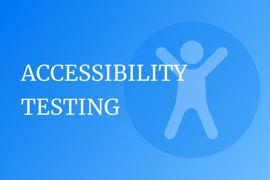 Conceptual image representing accessibility testing with icons for different disabilities.