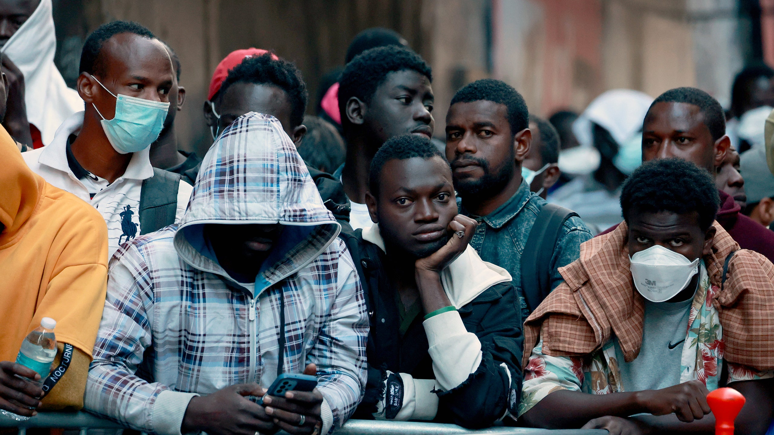 diverse african immigrants in community setting