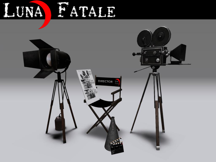 vintage film studio set