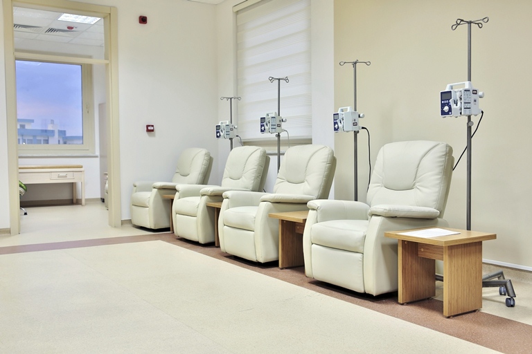 chemotherapy treatment hospital room