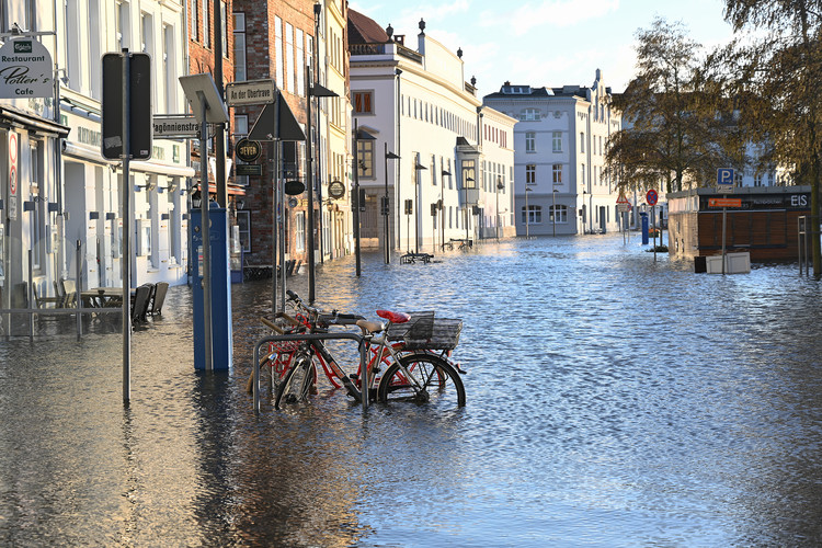 flood damaged urban architecture