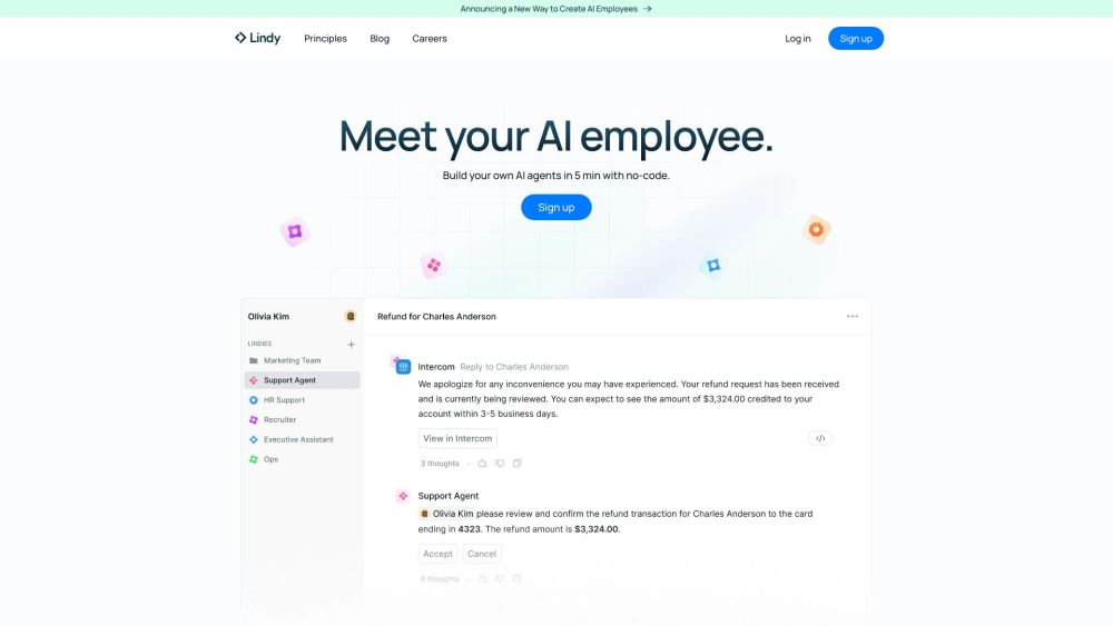 Lindy.ai dashboard automation