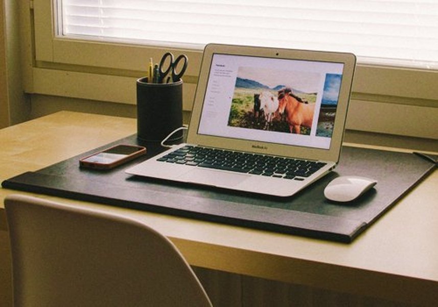 A clean and organized desk setup