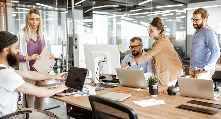 business office environment