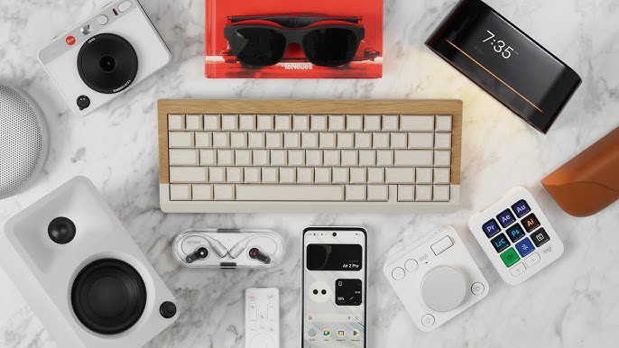 scenic view of tech devices on a desk