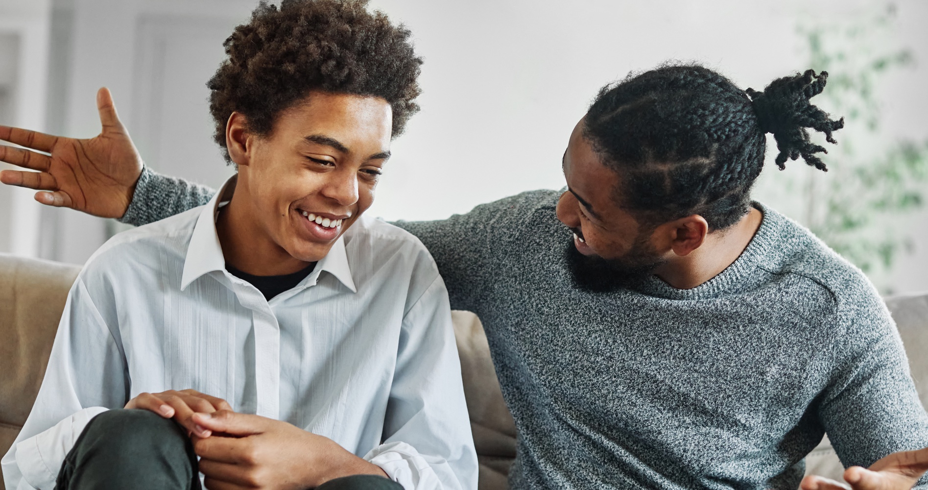 teenagers discussing values