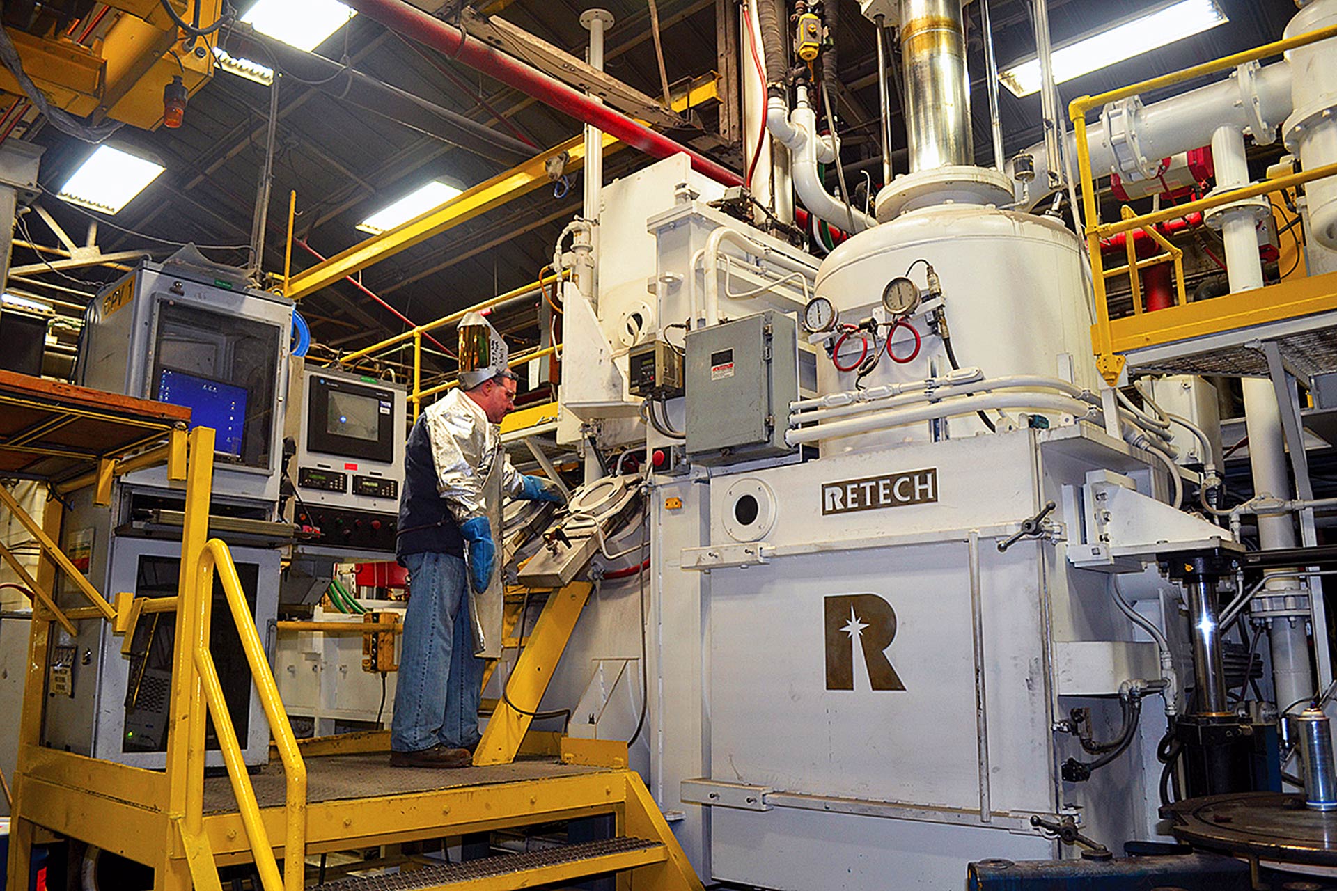 industrial casting process machinery