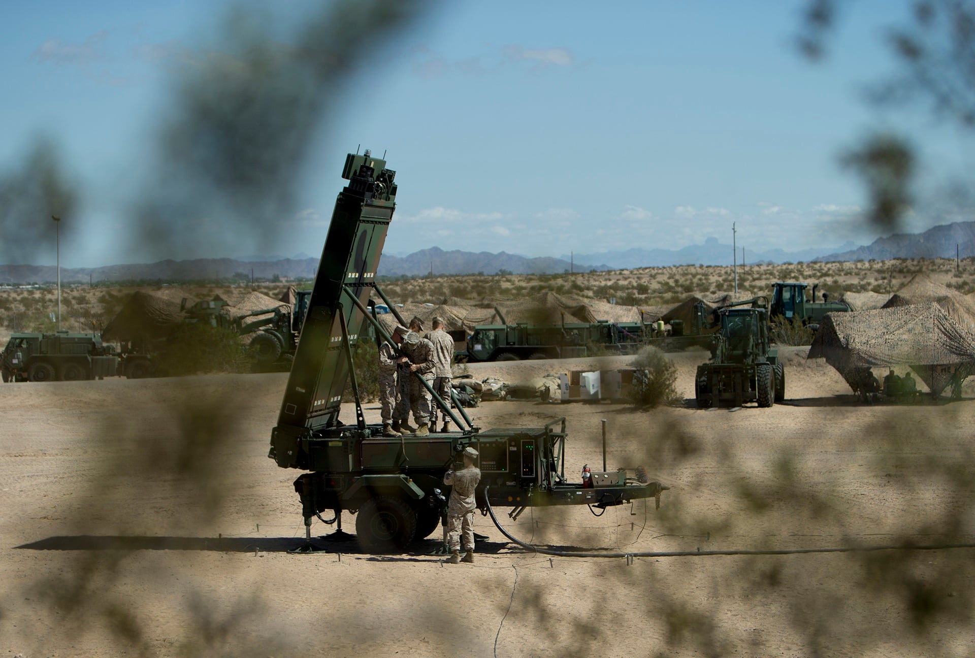 radar system in field