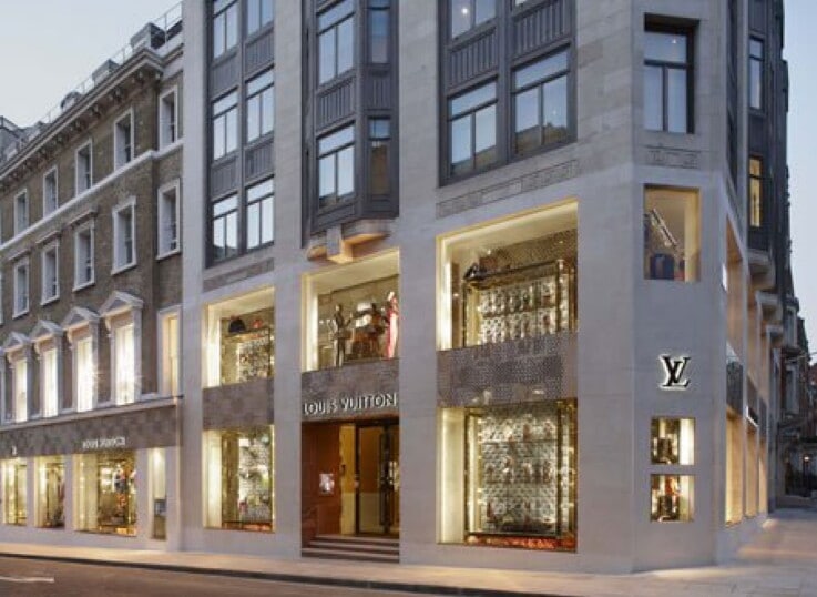 luxury fashion store front