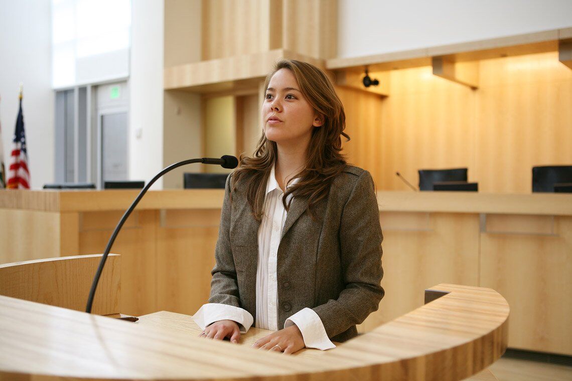 courtroom witness discussion