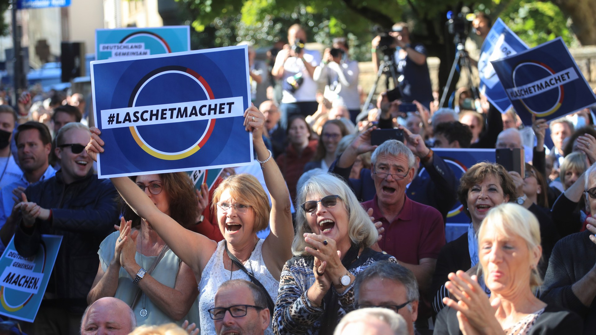 german election ballot boxes and political rallies