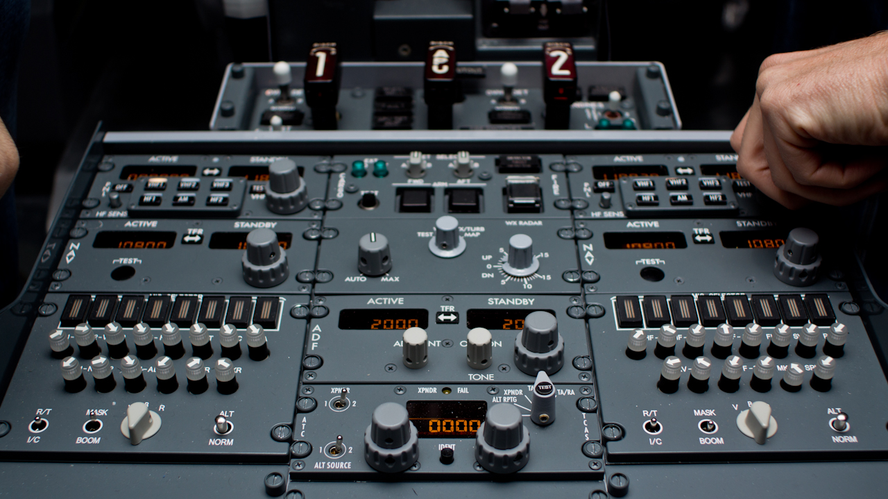 aircraft cockpit communication equipment