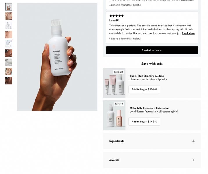 Glossier Skincare Bundle