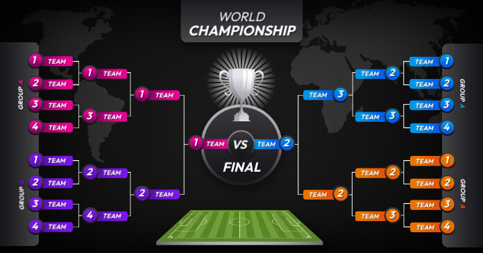 tournament bracket display on screen