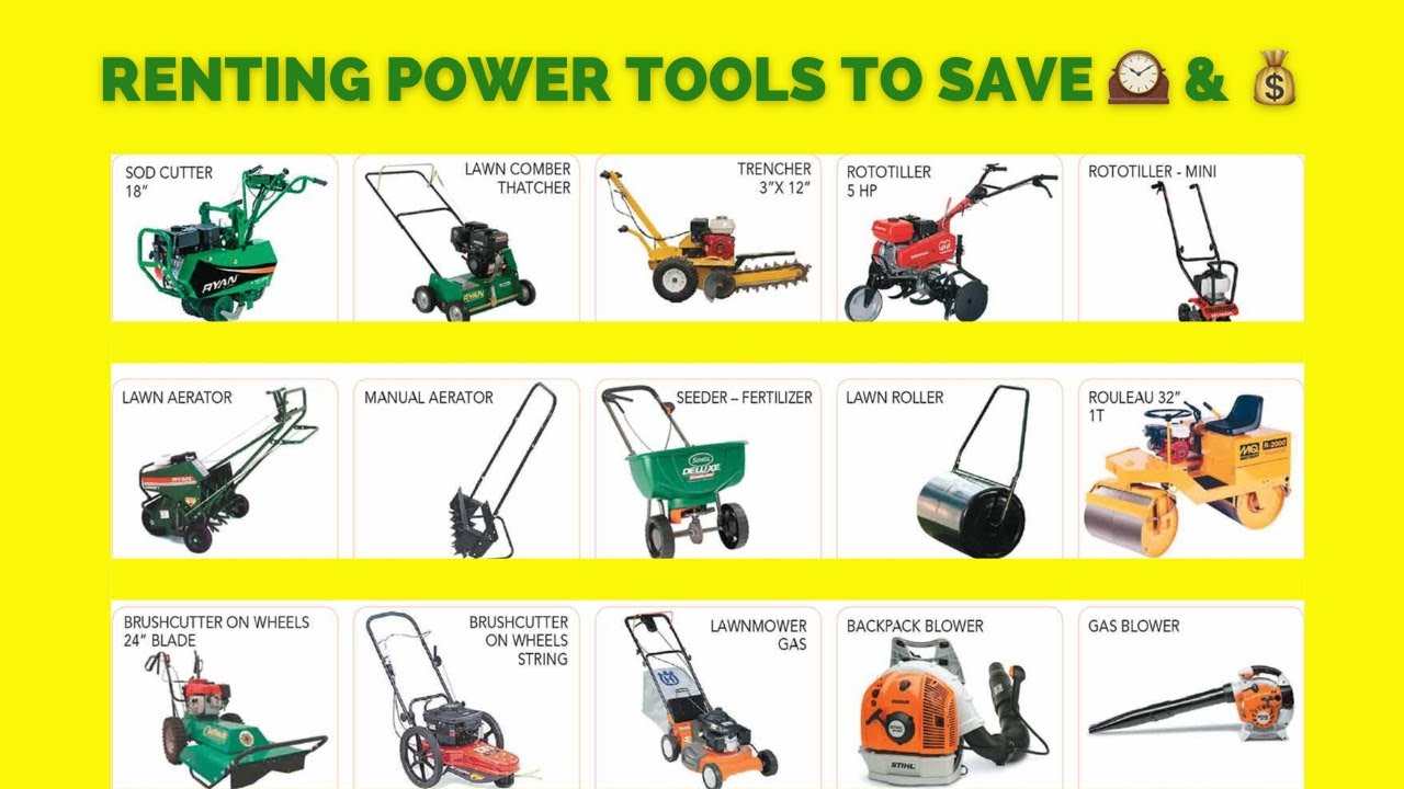 landscape machine tools