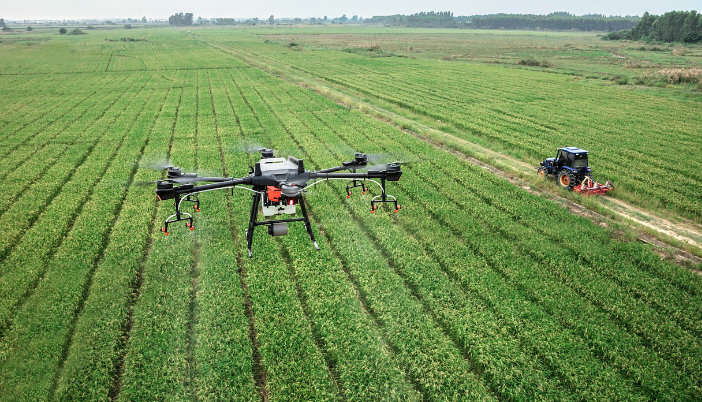 agricultural drone farm fields