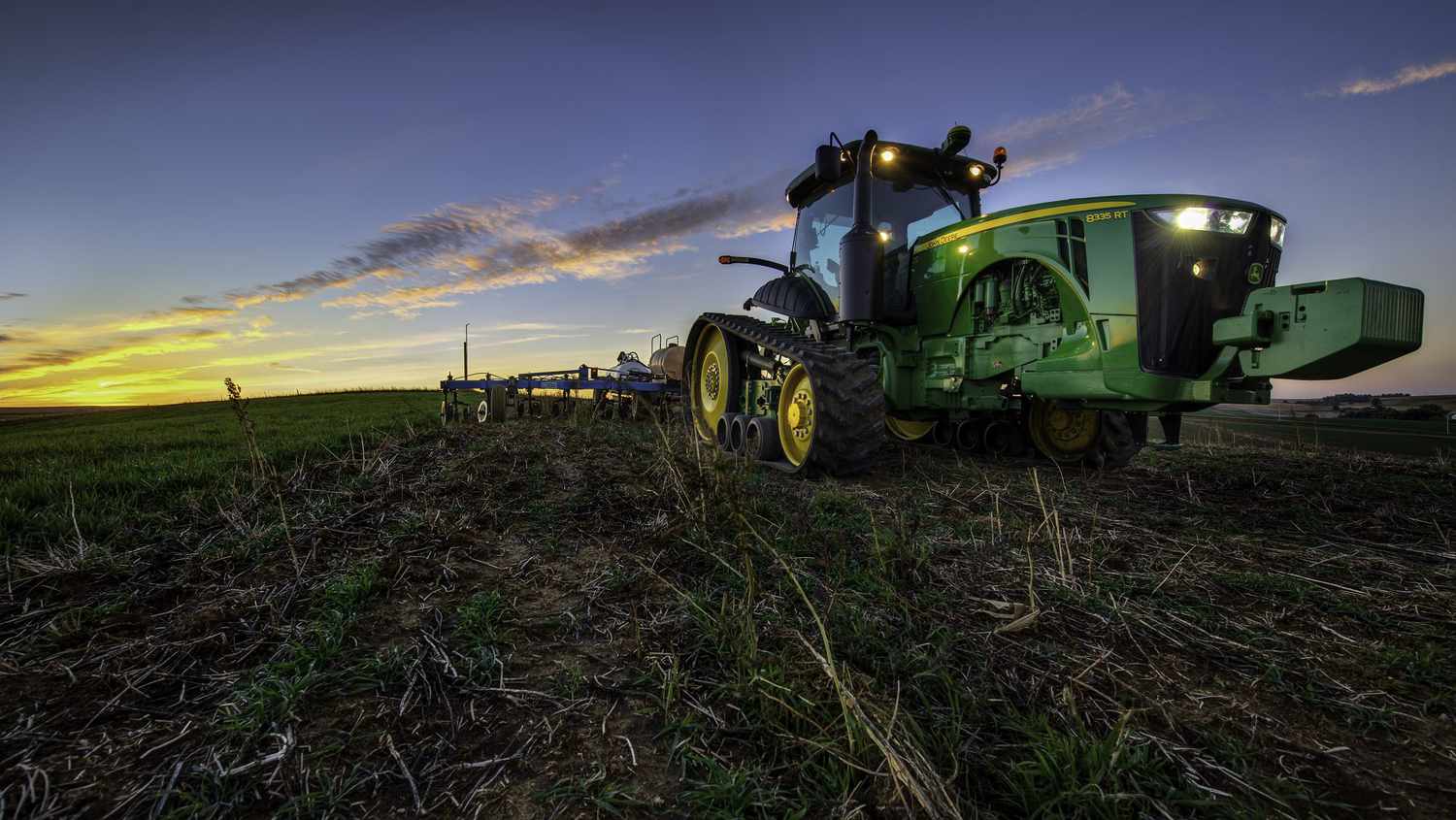 agriculture farmland tractor fields
