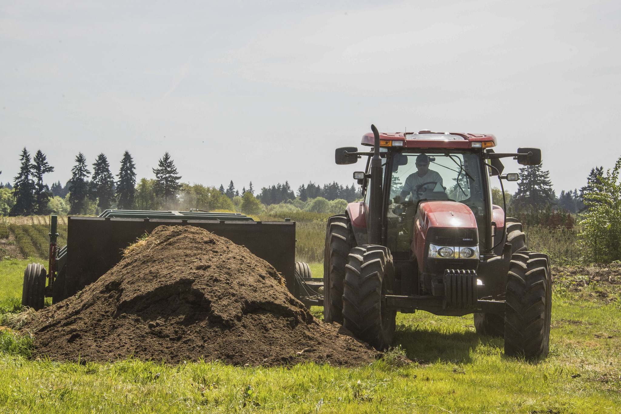 agriculture fields, compost piles, natural landscapes