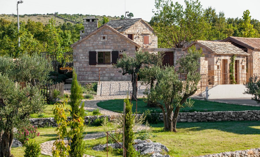 traditional Croatian farm landscape