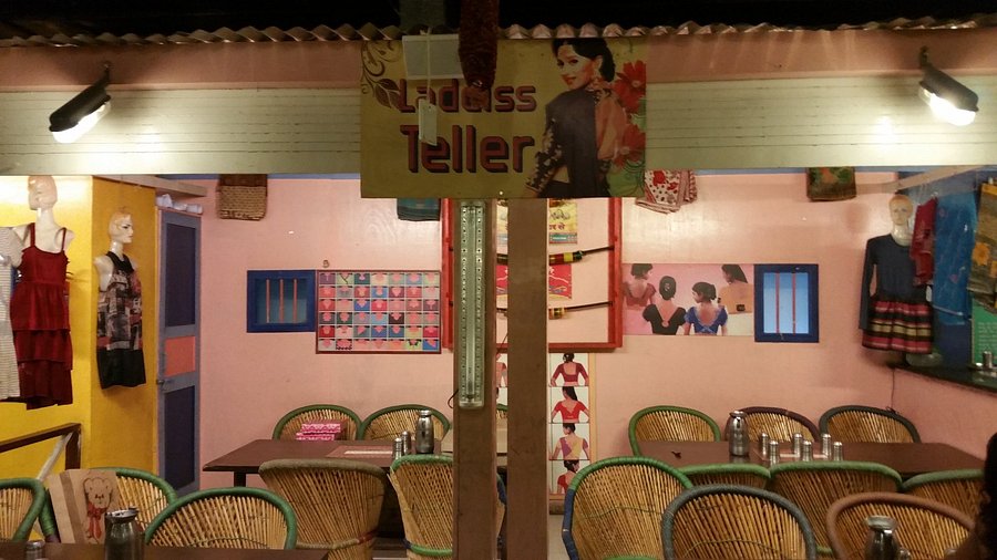 village themed restaurant ambiance