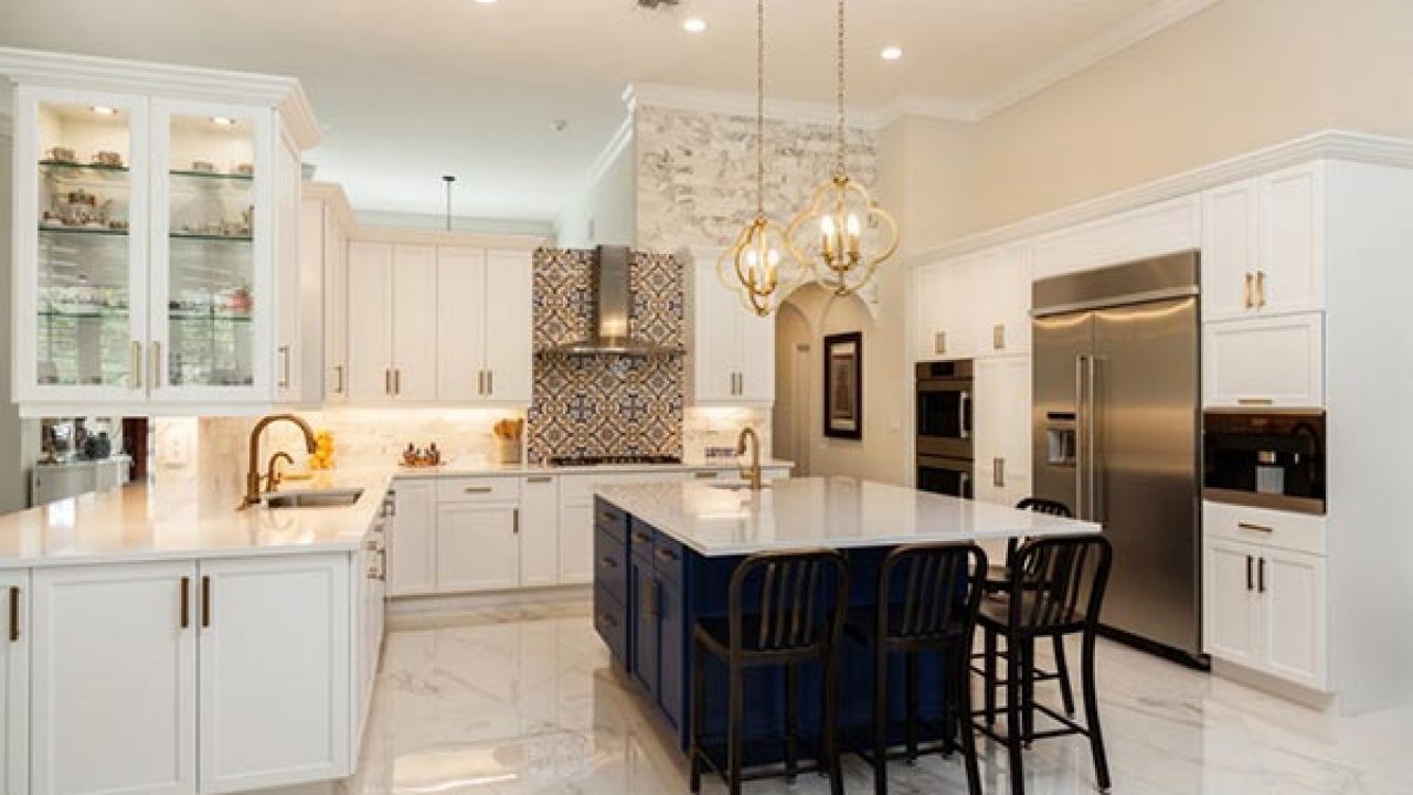 scenic kitchen with academic elements