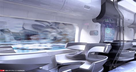 Futuristic Train Interior Design by EdonGuraziu on DeviantArt