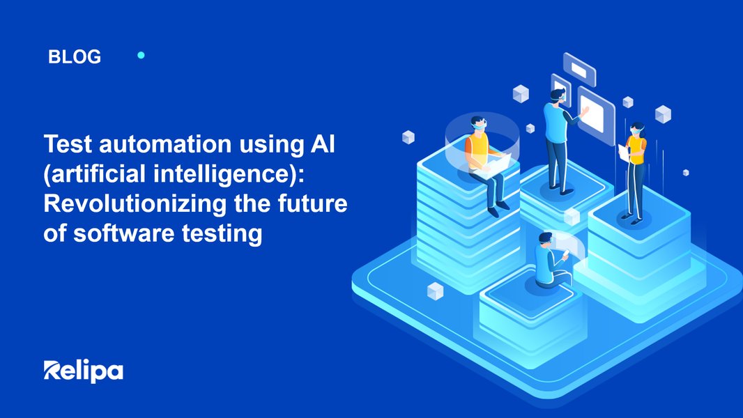 Conceptual image showing automated testing process with AI elements
