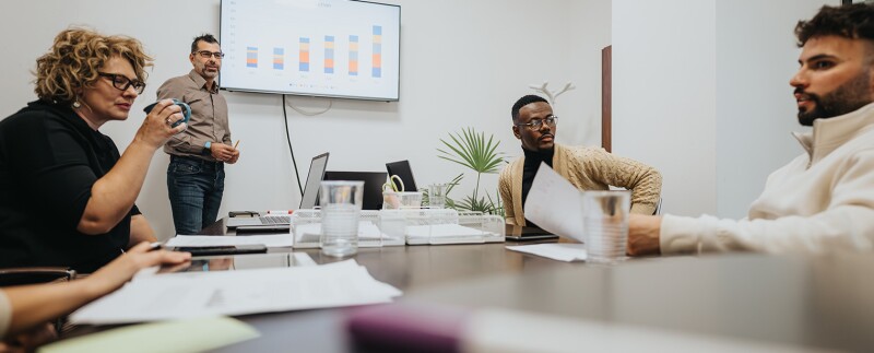 business intelligence board room data analytics