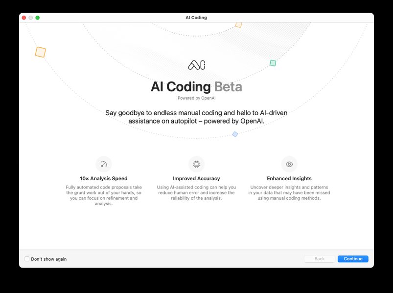 AI Coding powered by OpenAI on a Mac screen